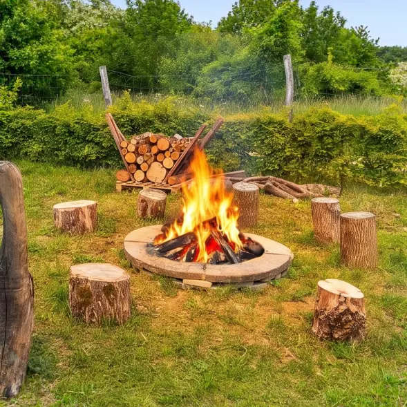 Drevo a kompletná výbava na grilovanie